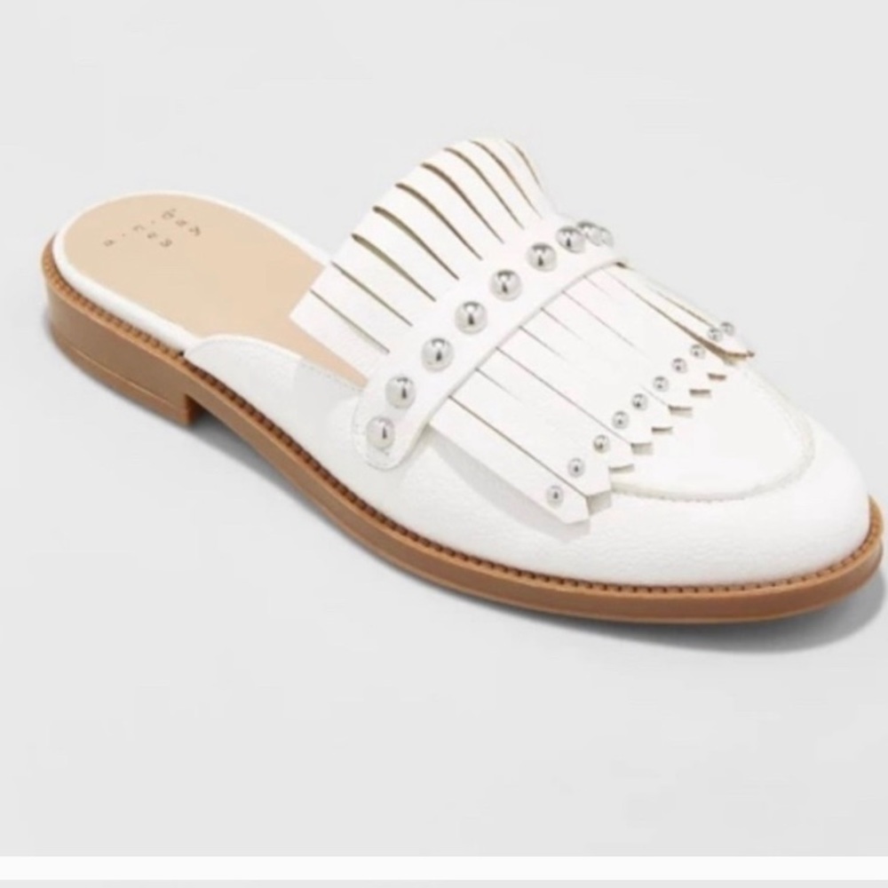 White loafers